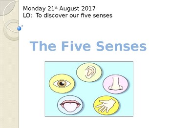 Preview of The five senses