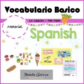 Preview of The food in Spanish - Los alimentos en Español!