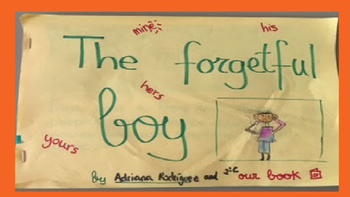 Preview of ESL Possessive Adjectives  "The forgetful boy"
