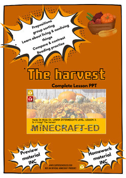 Preview of The harvest bundle PPT lesson 7-9 years with Homework & Preview material