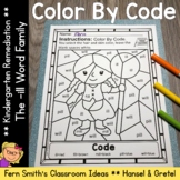 The -ill Word Family Color By Code For Remediation