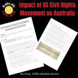 The impact of the US Civil Rights movement on Australia