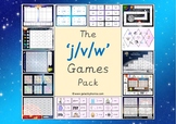 The j, v and w Phonics Games Pack