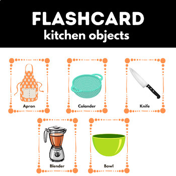 Preview of The kitchen Flashcards . Printable Posters