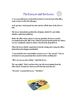 The lawyer and the Lexus. Funny Story. Listening. ESL. EFL. Distance  Learning.