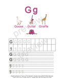 The letter G - letter size