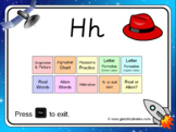 The letter 'h' PowerPoint