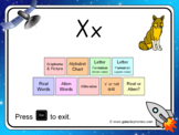 The letter 'x' PowerPoint