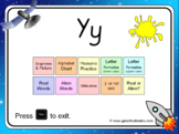 The letter 'y' PowerPoint