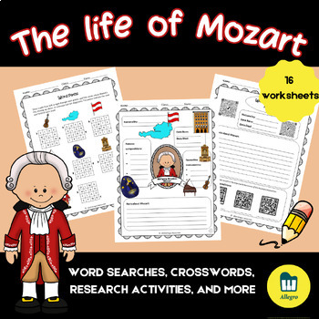 Preview of The life of Mozart- Biography and activities