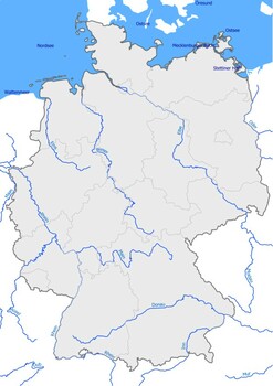 Preview of The longest rivers in Germany with the silent map