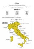 The map of Italy / La mappa dell'Italia