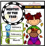 The months of the year.. bright colors
