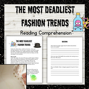 Preview of The most Deadliest Fashion Trends - Reading comprehension - HISTORY