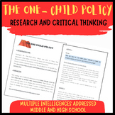 The one-child-policy: Investigation and critical thinking