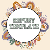 The only assessment report template SLP's need.