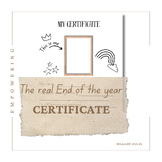 The real certificate- End of the year greatest gift