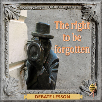 Preview of The right to be forgotten – ESL adult conversation and debate power-point lesson