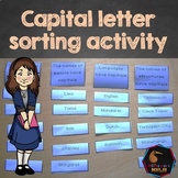 Capital letters word sorting