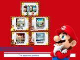 The seasons classroom decorative posters - Super Mario Bros