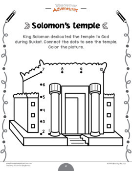 King Solomon Activity Book for Beginners by Bible Pathway Adventures