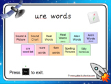The 'ure' Phonics PowerPoint