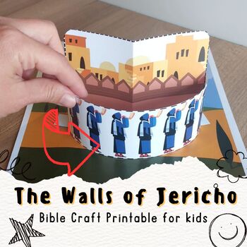 Preview of The walls of Jericho, Sunday school Craft, Bible Story Activity, homeschool