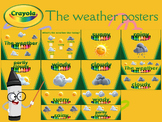 The weather decorative posters - Crayola