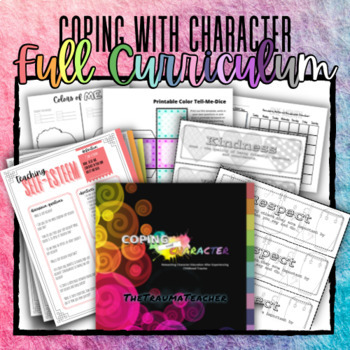 Preview of TheTraumaTeacher Coping With Character Full Curriculum Bundle