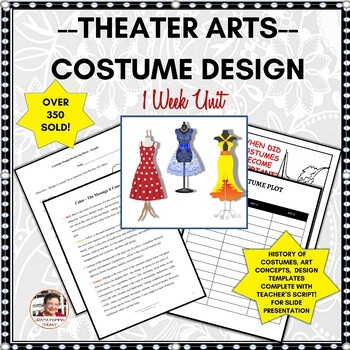 Preview of Theatre Unit Costume Design High School Level  Color Theory Scheme Analyzation
