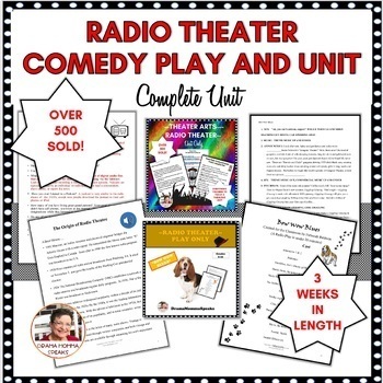 Preview of Theater Arts Unit Radio Theater Play Bow Wow Blues Grades 7 to 9 Foley Artist