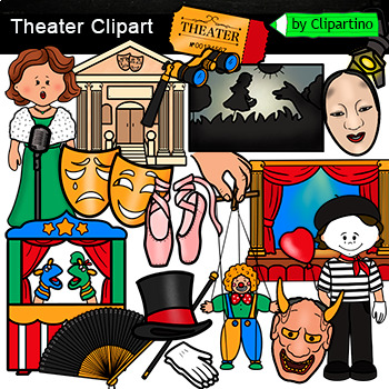Preview of Theater Clip Art commercial use /Theatre Stages Clip art