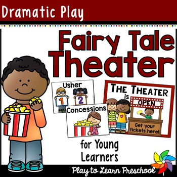Preview of Theater Dramatic Play Fairy Tale Pretend Play Printables for Preschool PreK