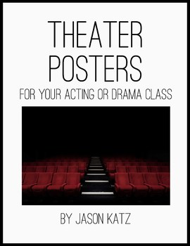 Preview of Seven Simple Theater Posters for Your Acting, Theatre, or Drama Classroom