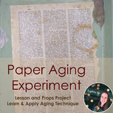Theater Props: Paper Aging Experiment