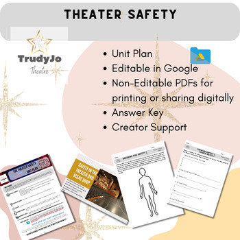 Preview of Theater Safety Mini Unit- Presentation, Guided Notes, Test - Scene Shop Safety