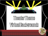 Theater Theme Classroom Decor Virtual Background (Neon)