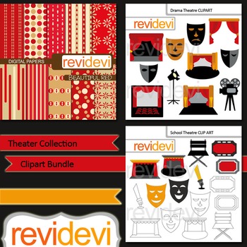 Preview of Theater collection clip art bundle (3 packs)