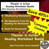 Theater in Action COMPLETE Course Reading Worksheet Bundle