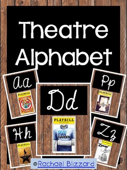 Preview of Theatre Alphabet Posters in Cursive