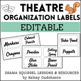Theatre Arts Classroom Organization Labels for Props Scene