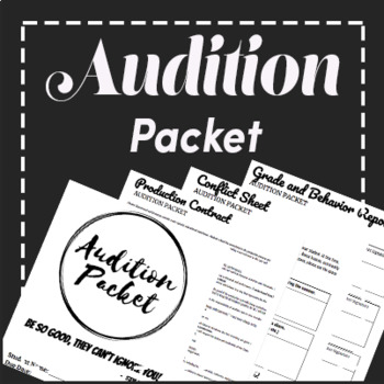 Preview of Theatre Audition Packet and Production Contract