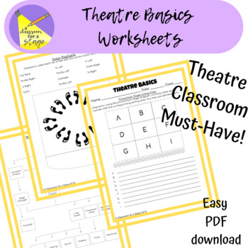 Preview of Theatre Basics Worksheets