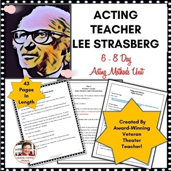 Preview of Theatre Drama  Theory of Acting Unit The Lee Strasberg Acting Method Technique