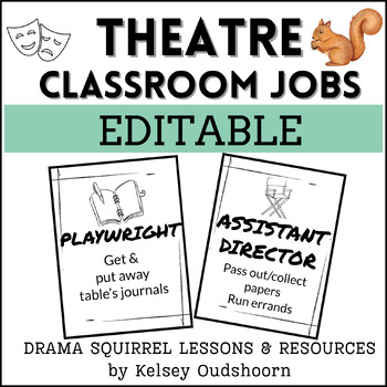 Preview of Theatre & Drama Classroom Jobs - Organization