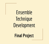 Theatre - Ensemble Technique Development Project - NOW AS 