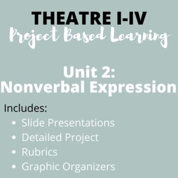 Preview of Theatre I-IV Project Based Learning Unit 2: Nonverbal Expression