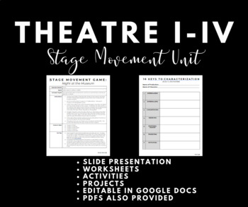 Preview of Theatre I-IV: Stage Movement Unit