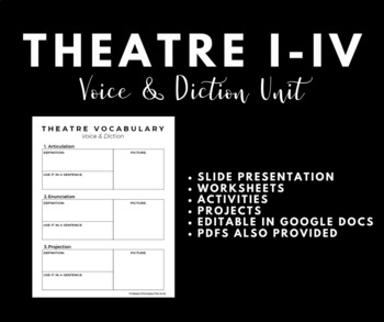 Preview of Theatre I-IV: Voice & Diction Unit