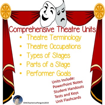 Preview of Theatre Information Comprehensive Units